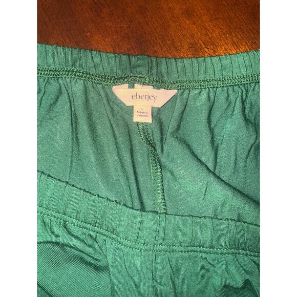 Eberjey Pajamas Sz L Ultra Soft PJ Shorts Comfy Gisele Relaxed Lounge Green NWOT - Picture 4 of 7
